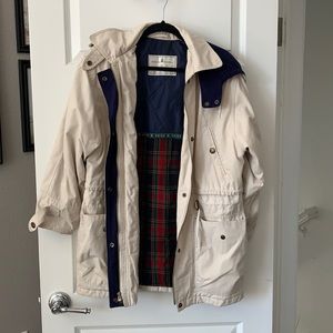 Vintage Hooded Trench Coat